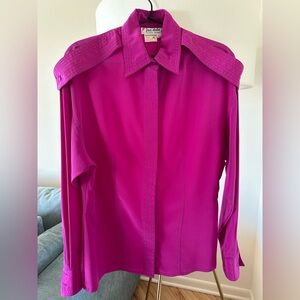 Vintage Fuchsia Blouse